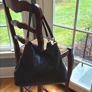 Coach Black Pebbled Leather Hobo Shoulder Bag - Excellent Condition!